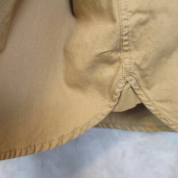 L.L.Bean Women's Chamois Cotton Button Up Shirt Mustard Yellow Outdoor Size 3X - Picture 6 of 11